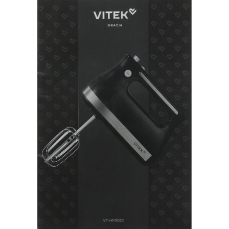 Миксер ручной Vitek VT-HM1001 700Вт черный/стальной - фото 3