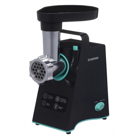 

Мясорубка Starwind SMG4480 1800Вт темно-серый/бирюзовый, Бирюзовый;серый;черный