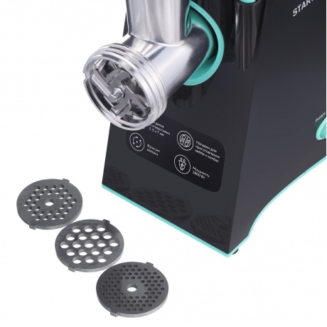 Мясорубка Starwind SMG4480 1800Вт темно-серый/бирюзовый - фото 6