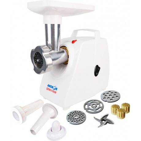 Мясорубка Аксион М 34.01 1500Вт белый - фото 1