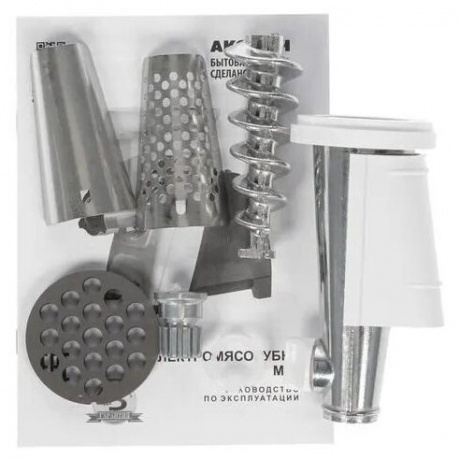 Мясорубка Аксион М 61.04 черный/серебристый - фото 5