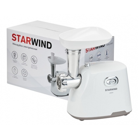 Мясорубка Starwind SMG2341 белый - фото 12