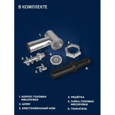 Мясорубка Vitek VT-3644 - фото 18