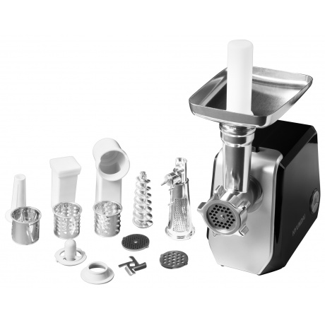 Мясорубка Hyundai HY-MG4422 1200Вт черный/серебристый - фото 3