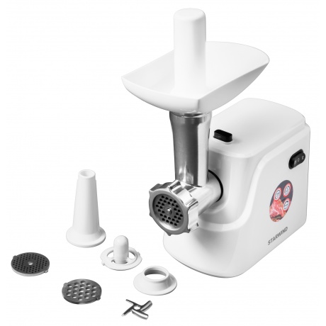 Мясорубка Starwind SMG3120 1500Вт белый - фото 2