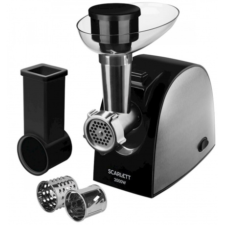 Мясорубка Scarlett SC-MG45M25 2000Вт черный/серебристый - фото 2
