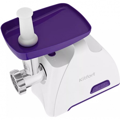 Мясорубка Kitfort КТ-2112-1 1300Вт белый/синий - фото 8