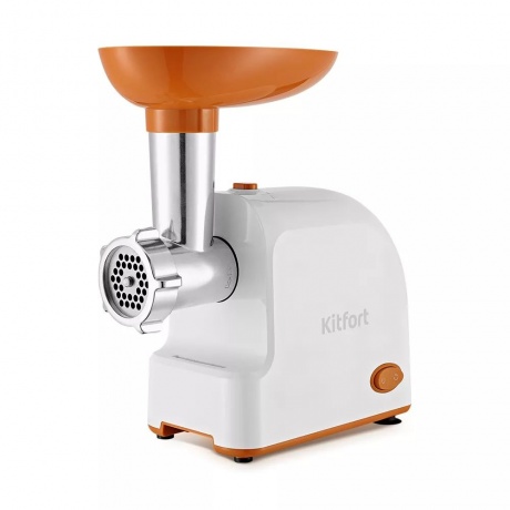 Мясорубка Kitfort КТ-2113-1 1000Вт белый/оранжевый