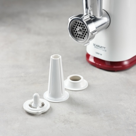 Мясорубка Scarlett SC-MG45M23 1800Вт белый/красный - фото 17