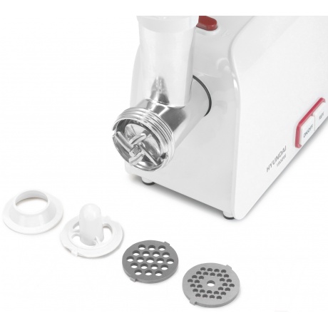 Мясорубка Hyundai HY-MG5391 1900Вт белый - фото 6