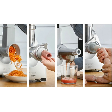 Мясорубка Bosch MFW68660 2200Вт черный - фото 16