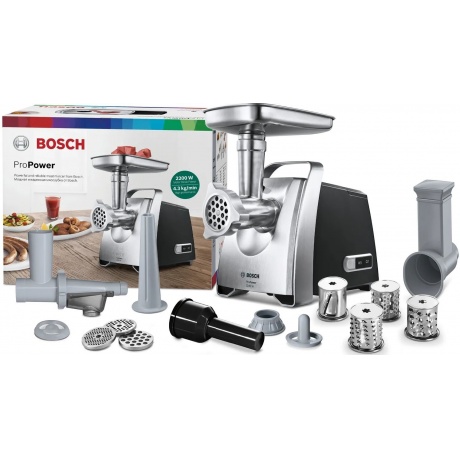 Мясорубка Bosch MFW68660 2200Вт черный - фото 6