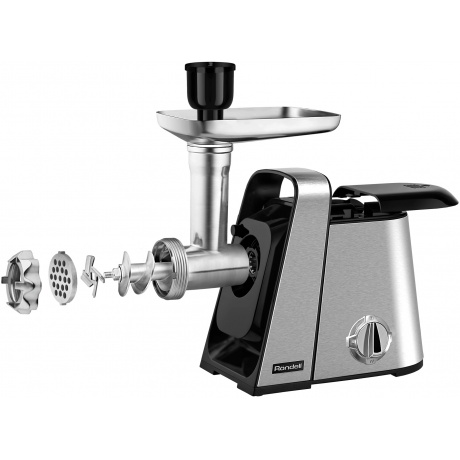 Мясорубка Rondell RDE-1454 2000Вт стальной - фото 3