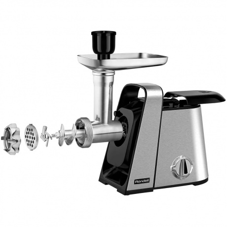 Мясорубка Rondell RDE-1454 2000Вт стальной - фото 5
