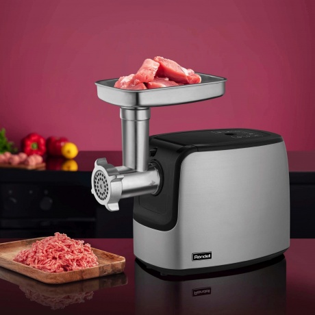 Мясорубка Rondell RDE-1458 стальной - фото 4