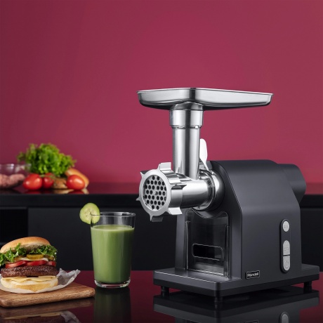 Мясорубка Rondell RDE-1452 2000Вт графит/серебристый - фото 4