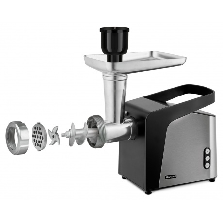 Мясорубка Rondell RDE-1455 2000Вт стальной - фото 4