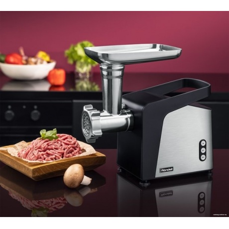 Мясорубка Rondell RDE-1455 2000Вт стальной - фото 7