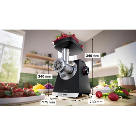 Мясорубка Bosch MFWS640B 2100Вт черный - фото 11