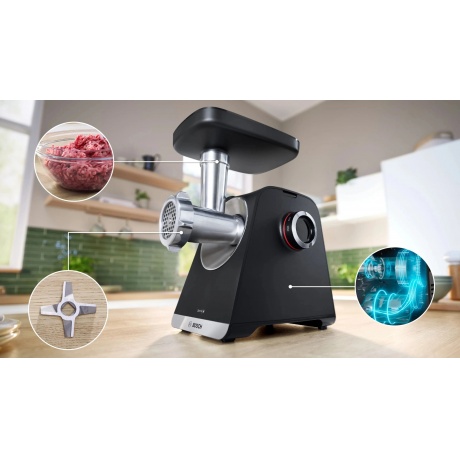 Мясорубка Bosch MFWS640B 2100Вт черный - фото 12