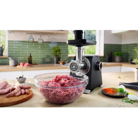 Мясорубка Bosch MFWS640B 2100Вт черный - фото 13