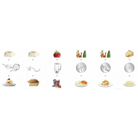 Кухонный комбайн Bosch MUM58720 красный/серебристый - фото 6