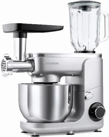 Кухонная машина Hyundai HYMS7651 планетар.вращ. 1400Вт серебрист...