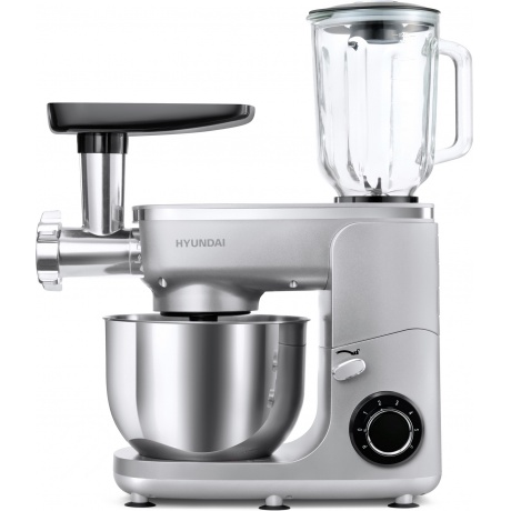 Кухонная машина Hyundai HYMS7651 планетар.вращ. 1400Вт серебристый - фото 3