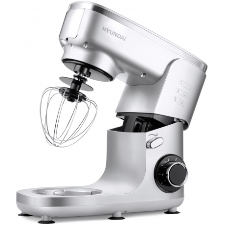 Кухонная машина Hyundai HYMS7651 планетар.вращ. 1400Вт серебристый - фото 4