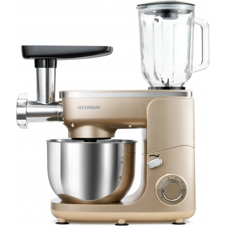 

Кухонная машина Hyundai HYMS7451 планетар.вращ. 1400Вт золотистый