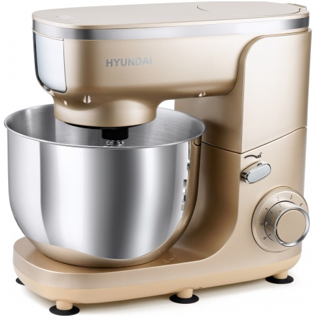 Кухонная машина Hyundai HYMS7451 планетар.вращ. 1400Вт золотистый - фото 5