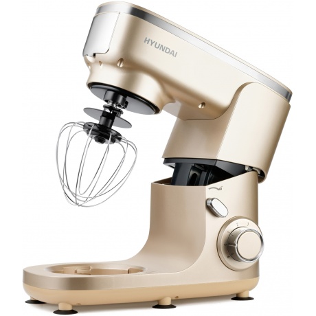 Кухонная машина Hyundai HYMS7451 планетар.вращ. 1400Вт золотистый - фото 10