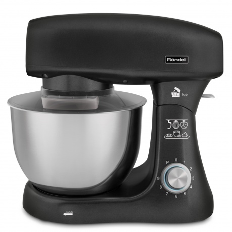 

Кухонная машина Rondell RDE-1400 планетар.вращ. 2000Вт черный