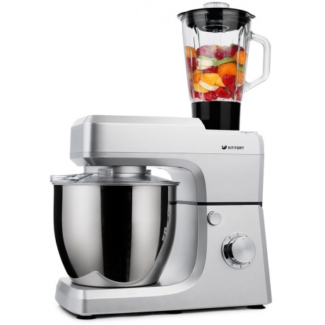 

Кухонный комбайн Kitfort КТ-1339-1 серебристый металлик хорошее состояние