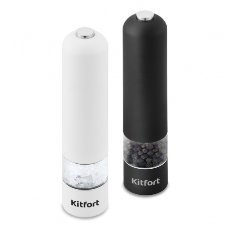 Перечница электрическая Kitfort KT-2027 черный/белый - фото 1