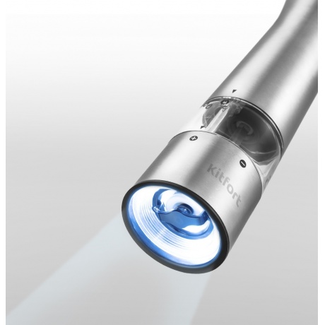 Перечница электрическая Kitfort КТ-2029 серебристый - фото 3