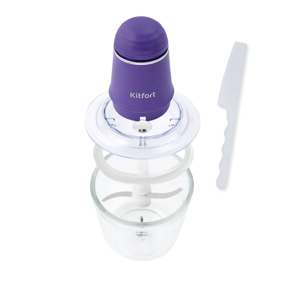 Измельчитель Kitfort КТ-3016-1 фиолетовый - фото 4