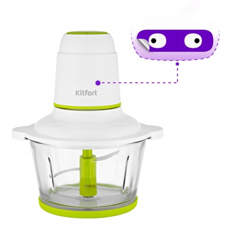 Измельчитель Kitfort КТ-3050-2 бело-салатовый - фото 3