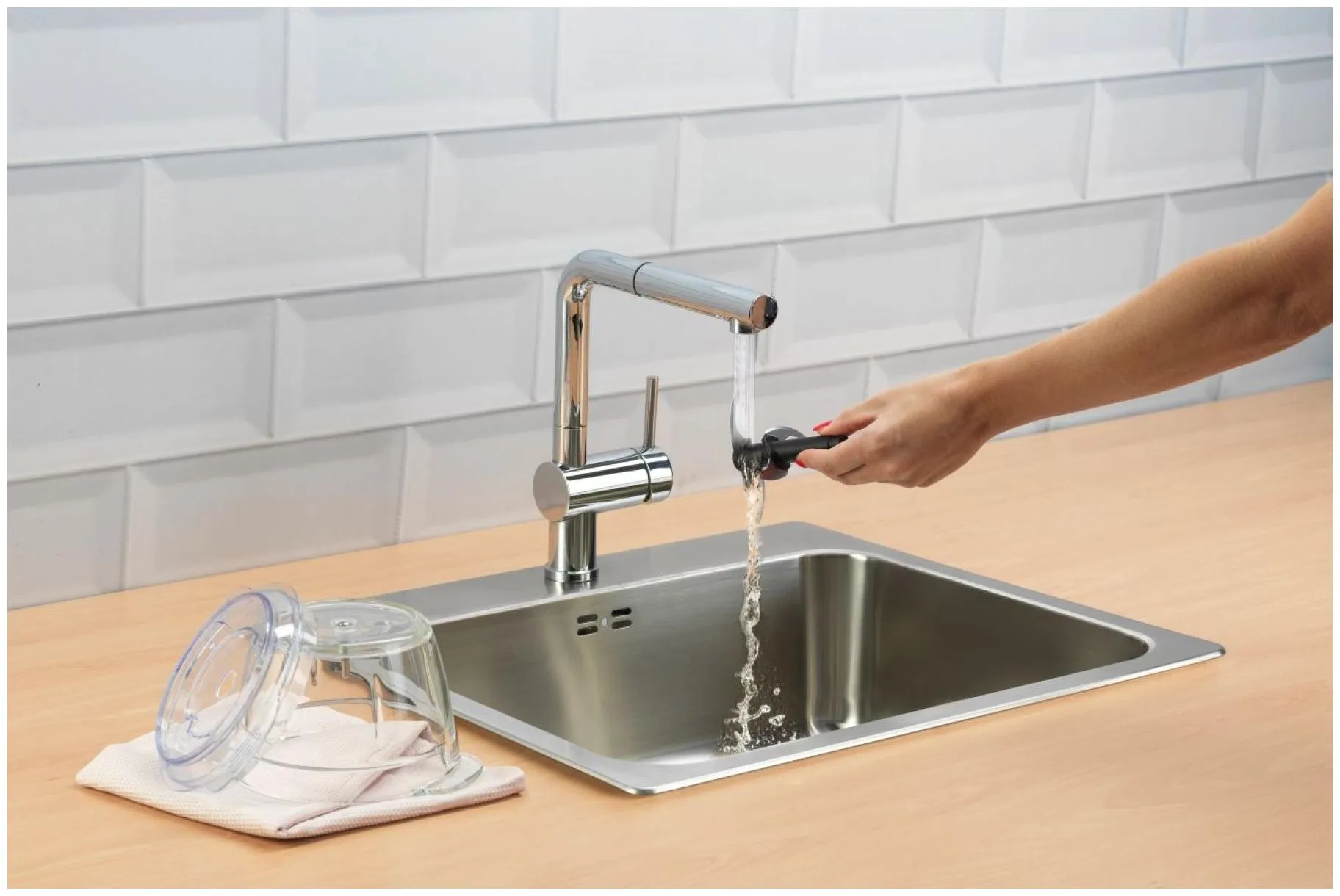 Измельчитель электрический Gorenje S501GBK 1л. 500Вт черный - фото 8