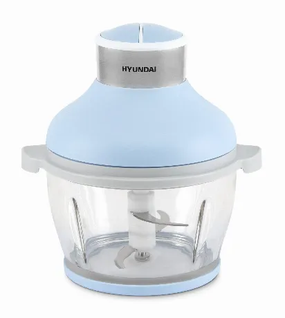 Измельчитель электрический Hyundai HYC-G4208 1.5л. 500Вт синий/с...