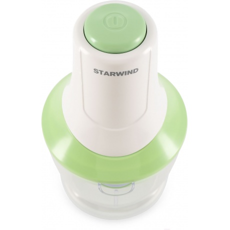 Измельчитель электрический Starwind SCP2010 1л. 300Вт белый/зеленый - фото 4