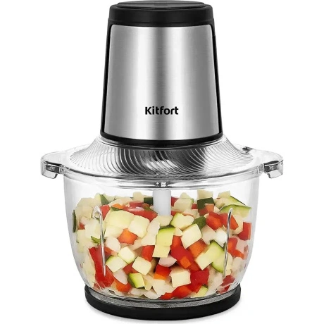 Измельчитель электрический Kitfort КТ-3550 1.5л. 400Вт серебрист...