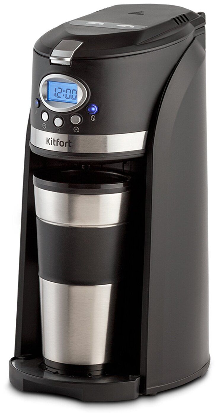 Кофемашина Kitfort KT-797 кофеварка капельная kitfort кт 797 серебристый черный