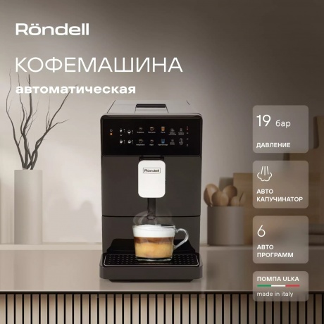 Кофемашина Rondell RDE-1115 1400Вт черный - фото 17