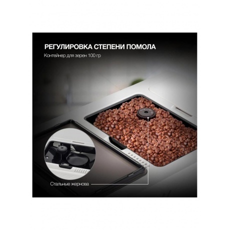 Кофемашина Hyundai HAM-4400 1350Вт белый/черный - фото 19