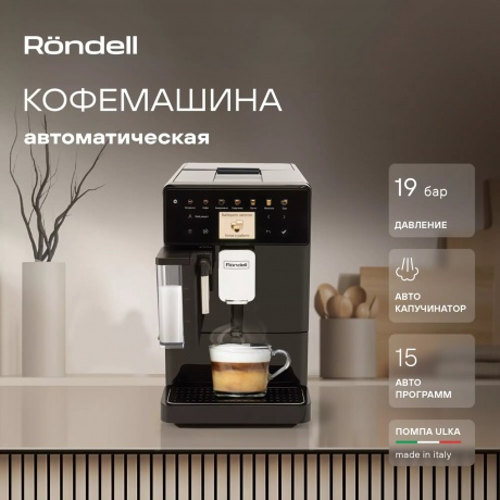 Кофемашина Rondell RDE-1116 1400Вт черный - фото 12