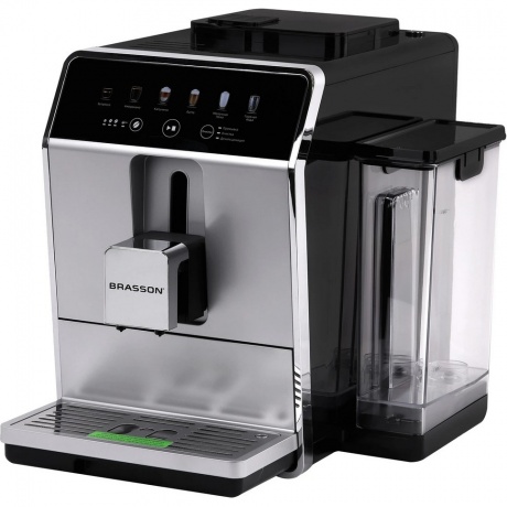 

Кофемашина автоматическая Brasson ACM-1592A, дисплей, капучинатор, 6 напитков, 20 бар