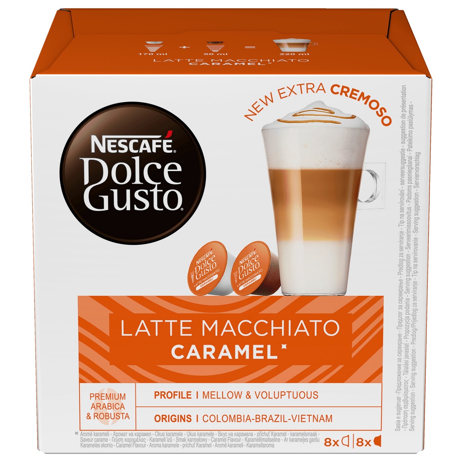 Капсулы Nescafe Dolce Gusto Latte Macchiato Caramel 16шт 12136960