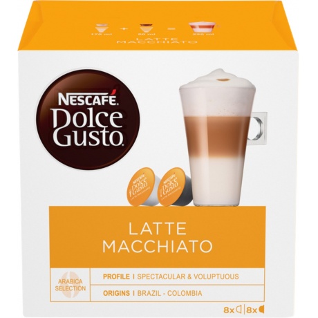 Капсулы Nescafe Dolce Gusto Latte Macchiato 16шт 12378380 - фото 1