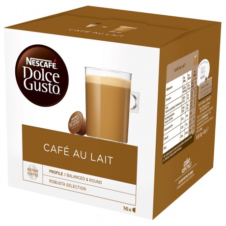 Капсулы Nescafe Dolce Gusto Cafe au lait 16шт 12148061 - фото 2